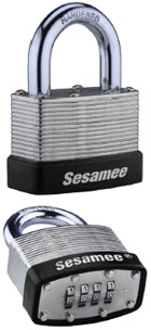 K440 | Sesamee 436/437 Series All Brass Dial Padlock